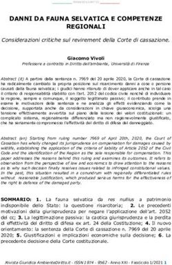 DANNI DA FAUNA SELVATICA E COMPETENZE REGIONALI