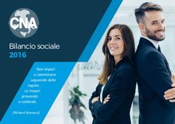 2016 Bilancio sociale - Non impari a camminare seguendo delle regole... Lo impari provando e cadendo - CNA Parma