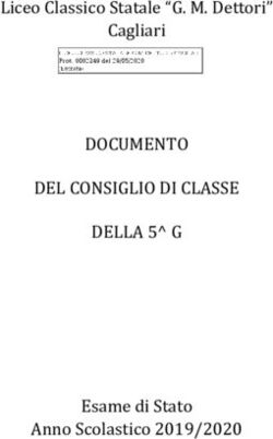 DOCUMENTO DEL CONSIGLIO DI CLASSE DELLA 5 G - Liceo Classico Statale "G. M. Dettori" Cagliari - Esame di Stato Anno Scolastico 2019/2020 - Liceo ...