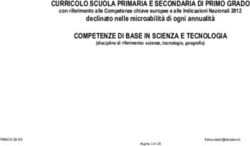 CURRICOLO SCUOLA PRIMARIA E SECONDARIA DI PRIMO GRADO