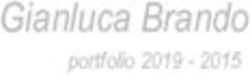 Gianluca Brando portfolio 2019 2015