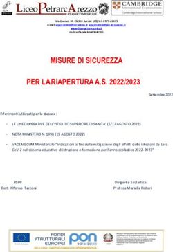 MISURE DI SICUREZZA PER LA RIAPERTURA A.S. 2022/2023