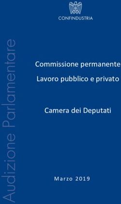 Commissione permanente Lavoro pubblico e privato Camera dei Deputati - Marzo 2019 - Confindustria