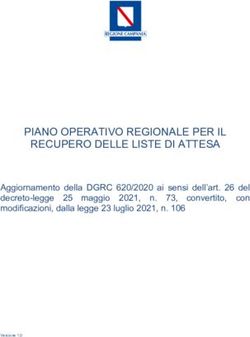 PIANO OPERATIVO REGIONALE PER IL RECUPERO DELLE LISTE DI ATTESA - Aggiornamento della DGRC 620/2020 ai sensi dell'art. 26 del decreto-legge 25 ...
