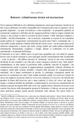 Balcani: cittadinanza etnica ed esclusione