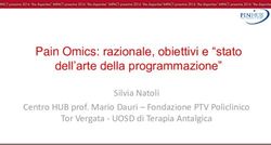 Pain Omics: razionale, obiettivi e "stato dell'arte della programmazione" - Silvia Natoli - IMPACT proactive