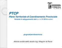 PTCP Piano Territoriale di Coordinamento Provinciale - giugnoduemilaventuno Attività svolta dallo studio ing. Allegrini di Pavia - Municipium