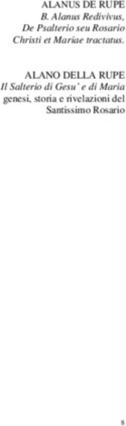 ALANUS DE RUPE genesi, storia e rivelazioni del Santissimo Rosario - B. Alanus Redivivus, De Psalterio seu Rosario Christi et Mariae tractatus.