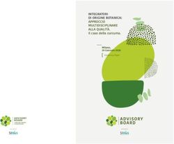INTEGRATORI DI ORIGINE BOTANICA: APPROCCIO MULTIDISCIPLINARE ALLA QUALITÀ. Il caso della curcuma - Indena