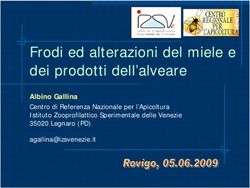 Frodi ed alterazioni del miele e dei prodotti dell'alveare - Albino Gallina Centro di Referenza Nazionale per l'Apicoltura Istituto ...