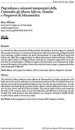 Prog italiano e orizzonti interpretativi della Commedia: gli album Inferno, Paradiso e Purgatorio di Metamorfosi - ddd-UAB