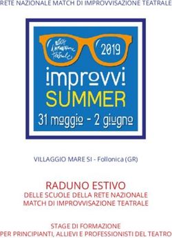 RADUNO ESTIVO DELLE SCUOLE DELLA RETE NAZIONALE MATCH DI IMPROVVISAZIONE TEATRALE - Match d'Improvvisazione Teatrale