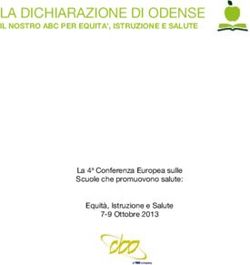 LA DICHIARAZIONE DI ODENSE - IL NOSTRO ABC PER EQUITA', ISTRUZIONE E SALUTE - La 4a Conferenza Europea sulle Scuole che promuovono salute