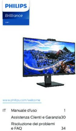 IT Manuale d'uso 1 Assistenza Clienti e Garanzia 30 Risoluzione dei problemi e FAQ - Philips
