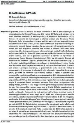 Distretti sismici del Veneto