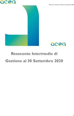 Resoconto Intermedio di Gestione al 30 Settembre 2020