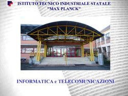 INFORMATICA e TELECOMUNICAZIONI - ISTITUTO TECNICO INDUSTRIALE STATALE "MAX PLANCK" - ITIS Max Planck