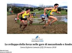 Lo sviluppo della forza nelle gare di mezzofondo e fondo - Santa Eufemia Lamezia (CZ) 24 marzo 2018 - Fidal