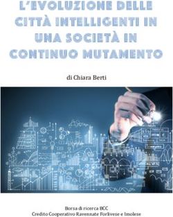Di Chiara Berti - Credito Cooperativo Ravennate Forlivese e Imolese - L'EVOLUZIONE DELLE CITT&Agrave; INTELLIGENTI IN