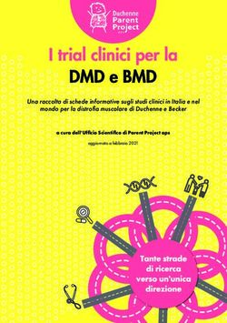 Una raccolta di schede informative sugli studi clinici in Italia e nel mondo per la distrofia muscolare di Duchenne e Becker - a cura dell'Ufficio ...