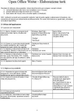 Open Office Writer - Elaborazione testi