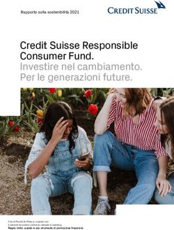 Credit Suisse Responsible Consumer Fund. Investire nel cambiamento. Per le generazioni future - Credit ...