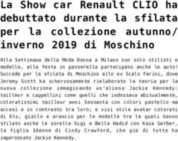 La Show car Renault CLIO ha debuttato durante la sfilata per la collezione autunno/ inverno 2019 di Moschino