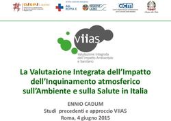 La Valutazione Integrata dell'Impatto dell'Inquinamento atmosferico sull'Ambiente e sulla Salute in Italia - ENNIO CADUM Studi precedenti e ...