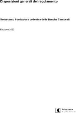 Disposizioni generali del regolamento - Swisscanto Fondazione collettiva delle Banche Cantonali - Swisscanto ...