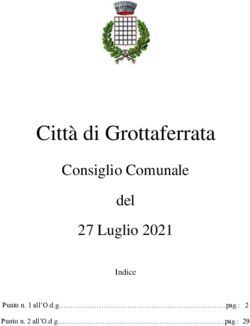Città di Grottaferrata - Consiglio Comunale del 27 Luglio 2021 Indice - Città di Grottaferrata