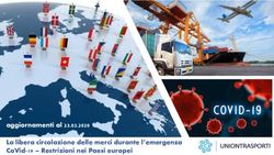 AGGIORNAMENTI AL 23.03.2020 LA LIBERA CIRCOLAZIONE DELLE MERCI DURANTE L'EMERGENZA COVID-19 - RESTRIZIONI NEI PAESI EUROPEI