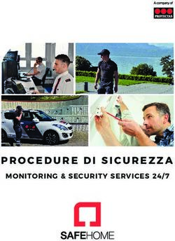 PROCEDURE DI SICUREZZA - MONITORING & SECURITY SERVICES 24/ 7 - Safe Home SA