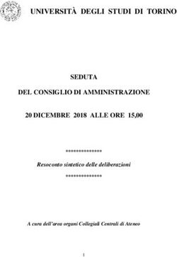 UNIVERSITÀ DEGLI STUDI DI TORINO - SEDUTA DEL CONSIGLIO DI AMMINISTRAZIONE 20 DICEMBRE 2018 ALLE ORE 15,00 - UniTO