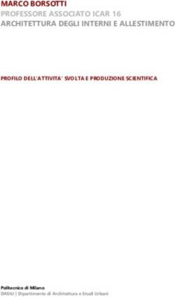 MARCO BORSOTTI PROFESSORE ASSOCIATO ICAR 16 ARCHITETTURA DEGLI INTERNI E ALLESTIMENTO - PROFILO DELL'ATTIVITA' SVOLTA E PRODUZIONE SCIENTIFICA ...