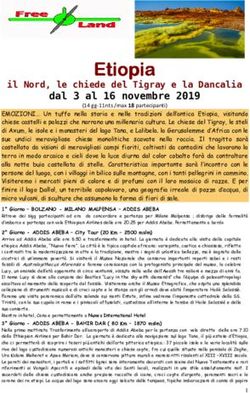 Etiopia il Nord, le chiede del Tigray e la Dancalia