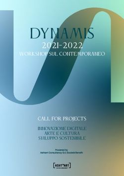 DYNAMIS 2021-2022 - CALL FOR PROJECTS - Workshop sul ContemporaneO - Hidden-Hub