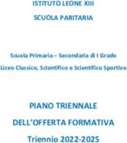 PIANO TRIENNALE DELL'OFFERTA FORMATIVA - Triennio 2022-2025 - ISTITUTO LEONE XIII SCUOLA PARITARIA