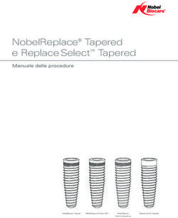 NobelReplace Tapered e Replace Select Tapered - Manuale delle procedure