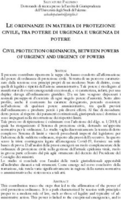 LE ORDINANZE IN MATERIA DI PROTEZIONE CIVILE, TRA POTERE DI URGENZA E URGENZA DI POTERE - Journals UniUrb