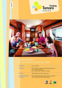 LISTINO PREZZI ROULOTTES A NOLEGGIO 2019 - Camping Tamaro