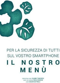 IL NOSTRO PER LA SICUREZZA DI TUTTI SUL VOSTRO SMARTPHONE - executive chef GIANNI TANCREDI - Figli dei Fiori