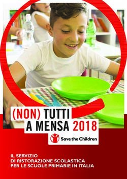 (NON) TUTTI A MENSA 2018 - IL SERVIZIO DI RISTORAZIONE SCOLASTICA PER ...