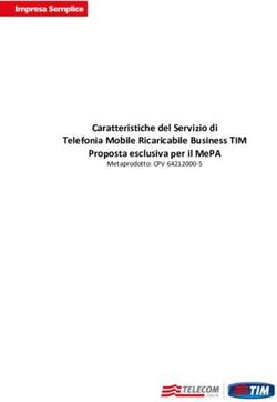 CARATTERISTICHE DEL SERVIZIO DI TELEFONIA MOBILE RICARICABILE BUSINESS TIM PROPOSTA ESCLUSIVA PER IL MEPA - METAPRODOTTO: CPV 64212000-5 - COMUNE ...