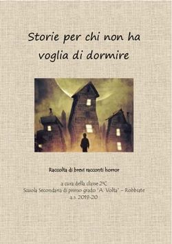 Storie per chi non ha voglia di dormire - Raccolta di brevi racconti horror a cura della classe 2aC Scuola Secondaria di primo grado "A. Volta" ...