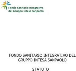 FONDO SANITARIO INTEGRATIVO DEL GRUPPO INTESA SANPAOLO STATUTO