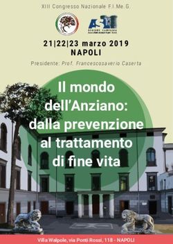 IL MONDO DELL'ANZIANO: DALLA PREVENZIONE AL TRATTAMENTO DI FINE VITA - FIMEG