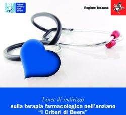 Linee di indirizzo sulla terapia farmacologica nell'anziano "I Criteri di Beers" - Regione Toscana