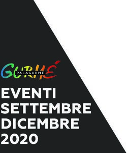 EVENTI SETTEMBRE DICEMBRE - Palagurmé