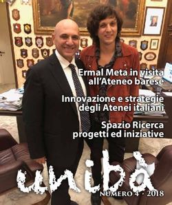Ermal Meta in visita all'Ateneo barese Innovazione e strategie degli Atenei italiani - numero 4 2018 - UniBa