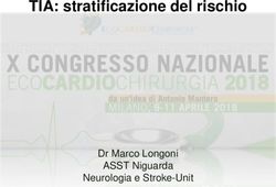 TIA: stratificazione del rischio - Dr Marco Longoni ASST Niguarda Neurologia e Stroke-Unit - EcoCardioChirurgia